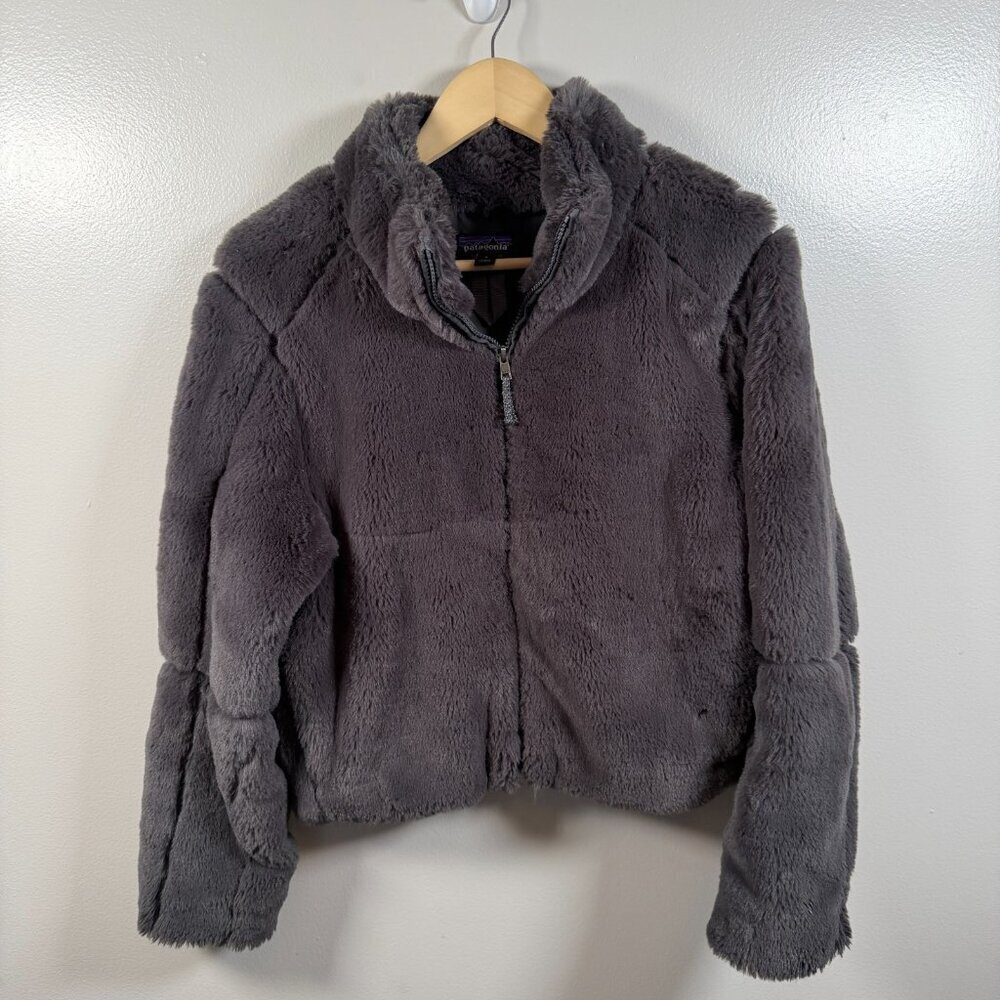 Patagonia Lunar Frost Jacket Womens Size Small Gray Outdoor Pockets